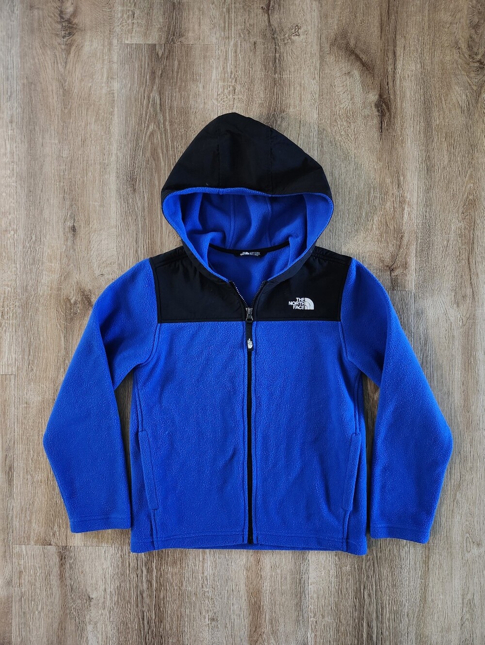 The North Face Youth Blue Fleece Full Zip Jacket Youth Size Medium